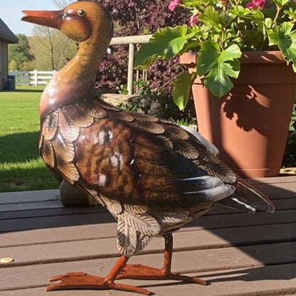 Metal Duck Garden Ornament from Fig and Rose