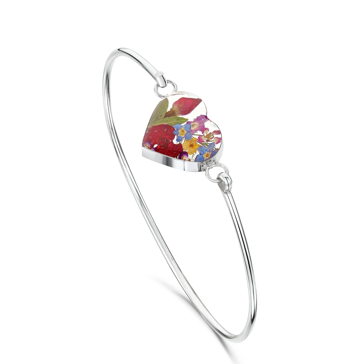 A Resin Flower Bangle available to buy from Fig and Rose Home.
