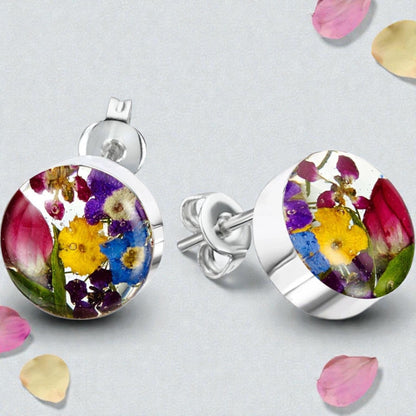 A Resin Flower Studs Earrings available to buy from Fig and Rose Home.