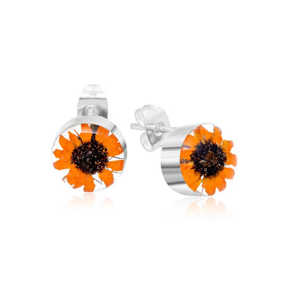A Sunflower Silver Stud Earrings available to buy from Fig and Rose Home.
