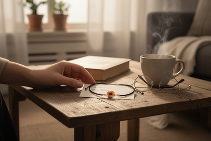 A Sunflower Woven Bracelet available to buy from Fig and Rose Home.