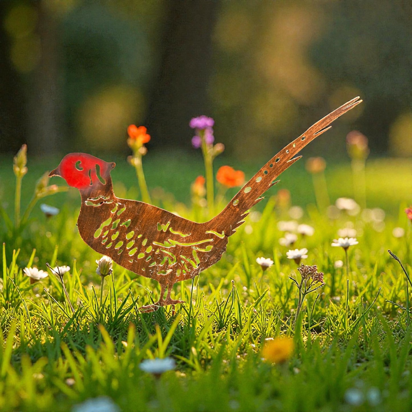A Pheasant Garden Stake from Fig and Rose.