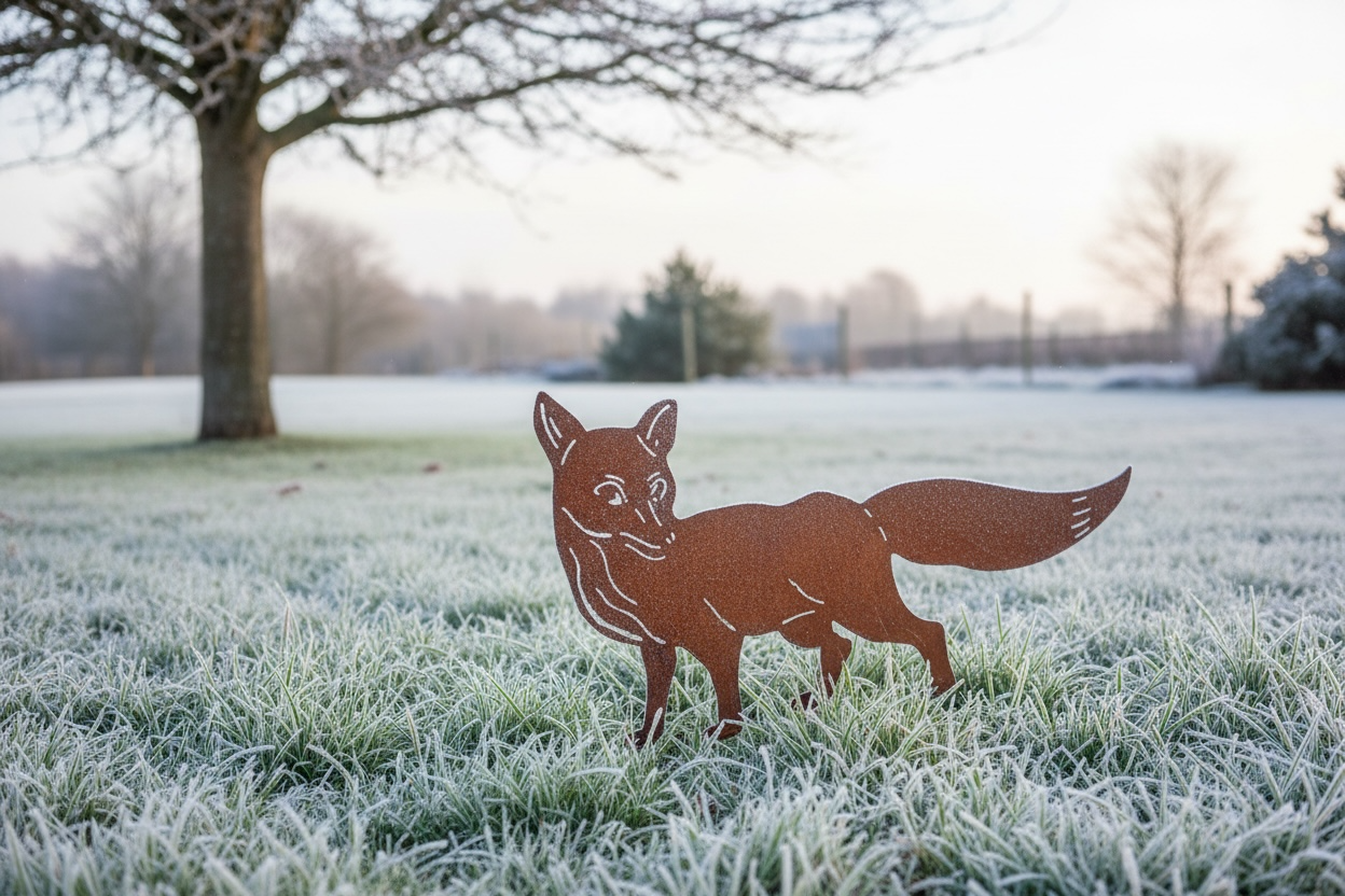 A Rusty Fox Garden Ornament from Fig and Rose.