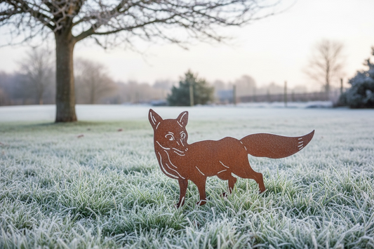 A Rusty Fox Garden Ornament from Fig and Rose.