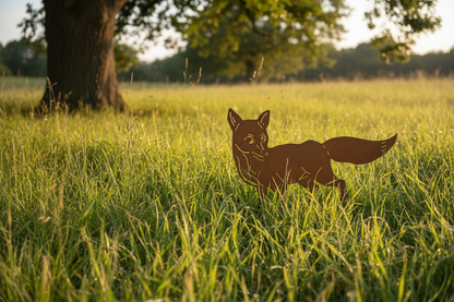 A Rusty Fox Garden Ornament from Fig and Rose.