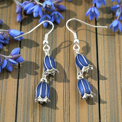A Bluebell Drop Earrings available to buy from Fig and Rose Home.