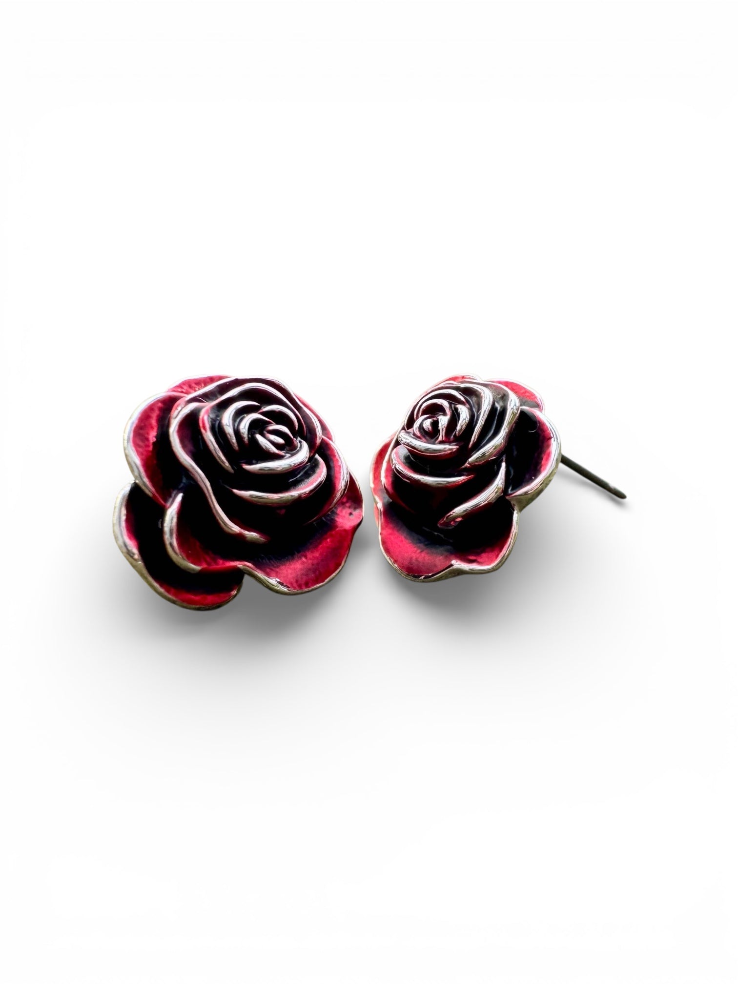 A Red Rose Stud Earrings available to buy from Fig and Rose Home.