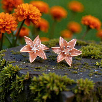 A Tiger Lily Stud Earrings available to buy from Fig and Rose Home.