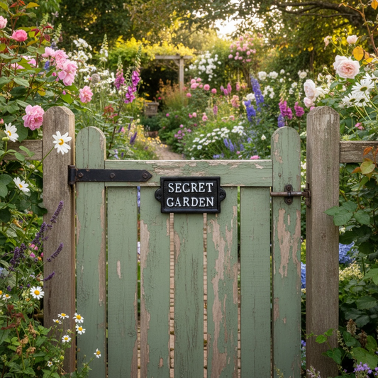 Cast Iron Secret Garden Sign