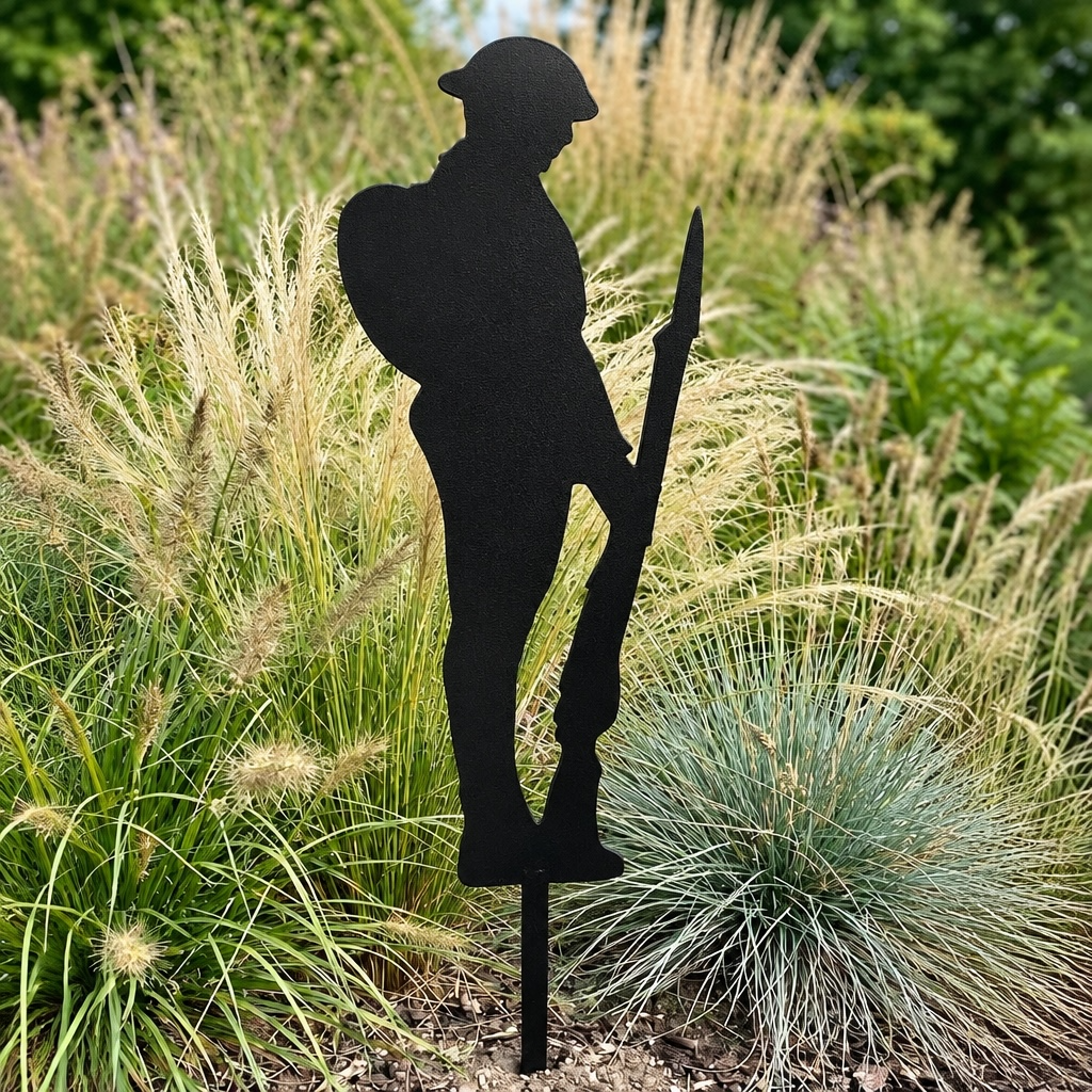 Metal Silent Soldier Silhouette