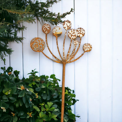 5ft Cow Parsley Steel Garden Stake Set of Three from Fig and Rose