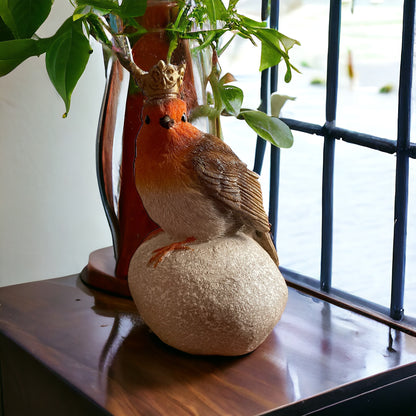 Robin Garden Decoration from Fig and Rose