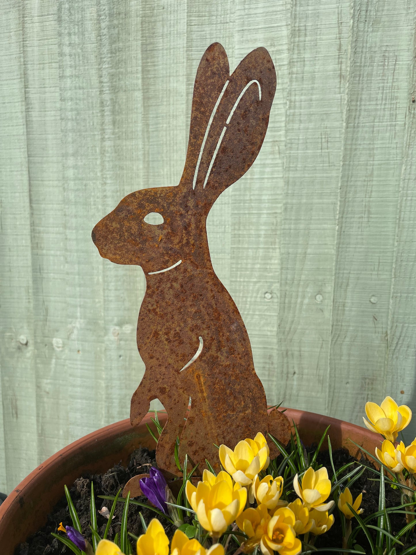 Rusty Rabbit Garden Ornament from Fig and Rose