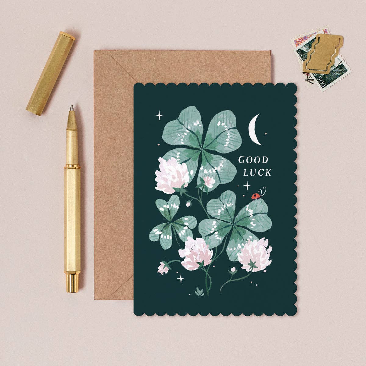 A Garden Good Luck Card available to buy from Fig and Rose Home.