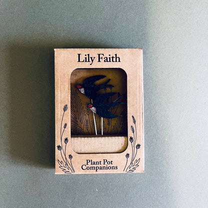A Swallow Plant Pot Companions available to buy from Fig and Rose Home.