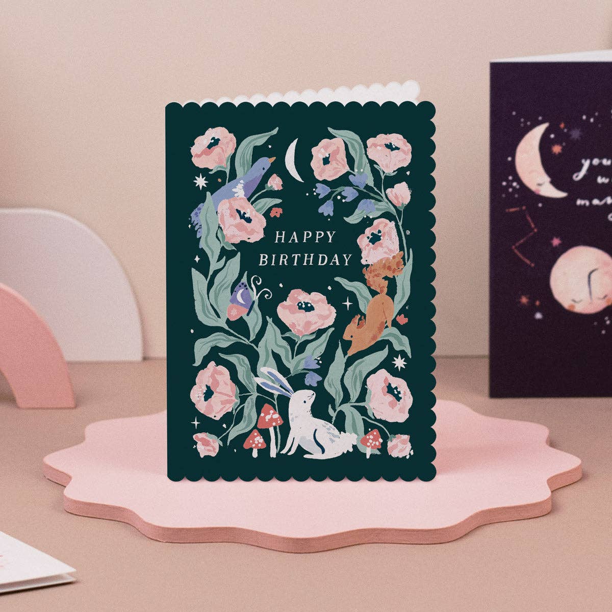 A Woodland Birthday Card available to buy from Fig and Rose Home.