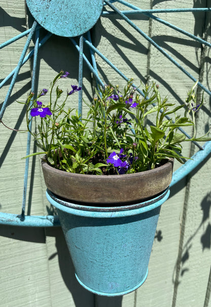 Bicycle Wheel Planter from Fig and Rose