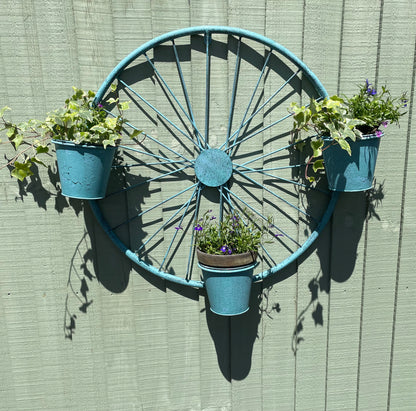 Bicycle Wheel Planter from Fig and Rose