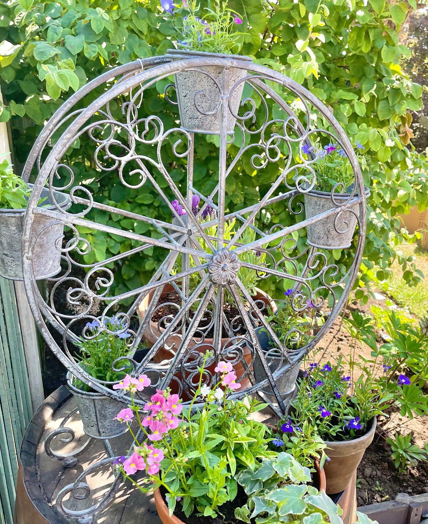 Ferris Wheel Planter | Garden Decor | Garden Planter | Gift for a Gardener