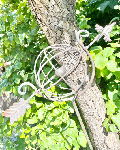 Armillary Garden Stake from Fig and Rose