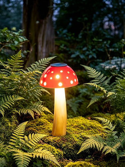 Mushroom Solar Lights from Fig and Rose