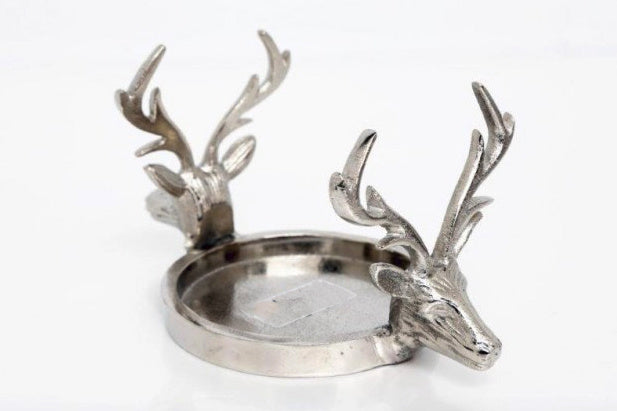 Stag Head Candle Holder - Double