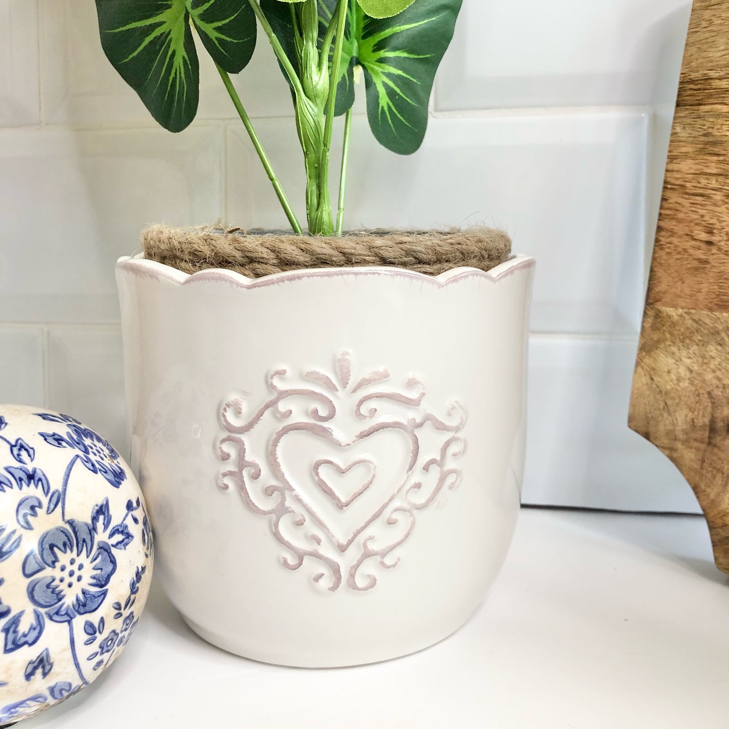 Heart Ceramic Plant Pot