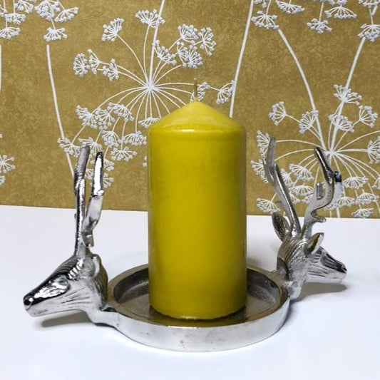 Stag Head Candle Holder - Double