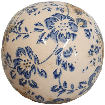 Blue Floral Sphere from Fig and Rose