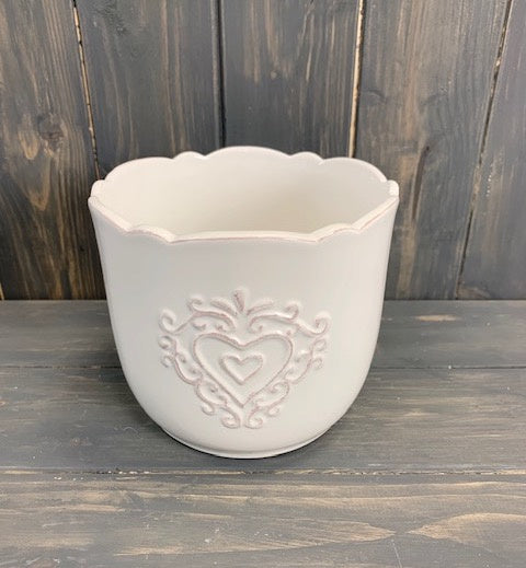 Heart Ceramic Plant Pot