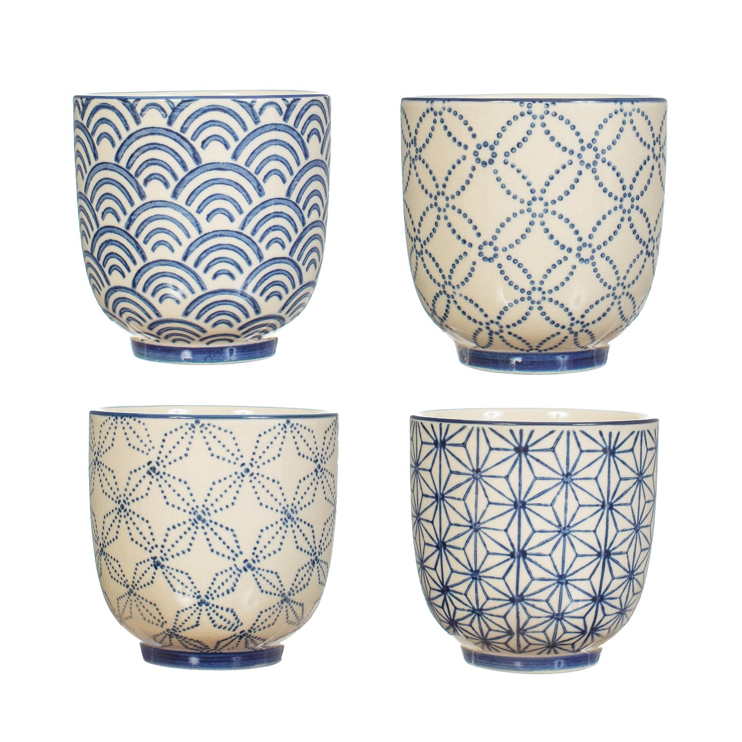 Seigaiha Cups Set of 4