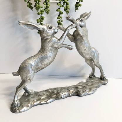 Silver and Bronze Hares