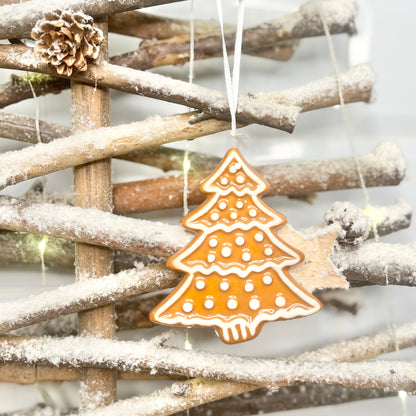 Ceramic Christmas Cookie Hanging Decoration