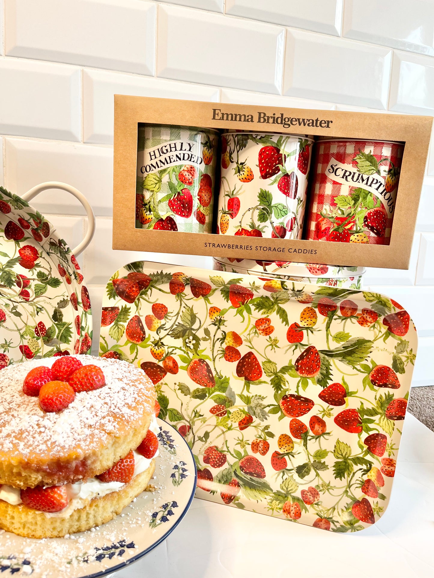 Emma Bridgewater Tray - Strawberries from Fig and Rose