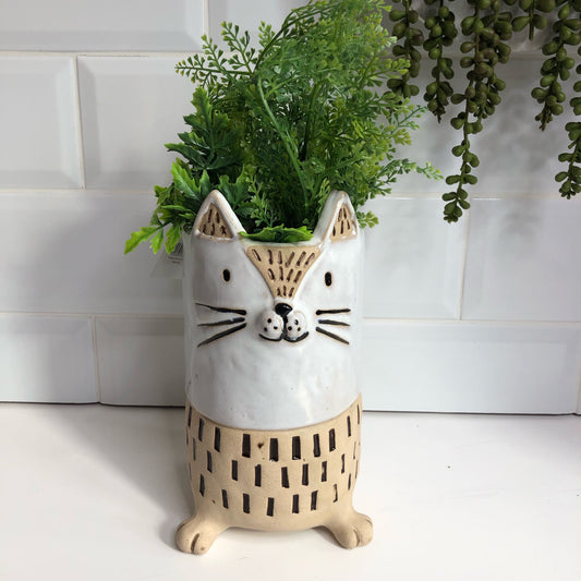 Cat Vase from Fig and Rose