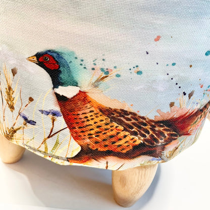 Strutting Pheasant Foot Stool from Fig and Rose