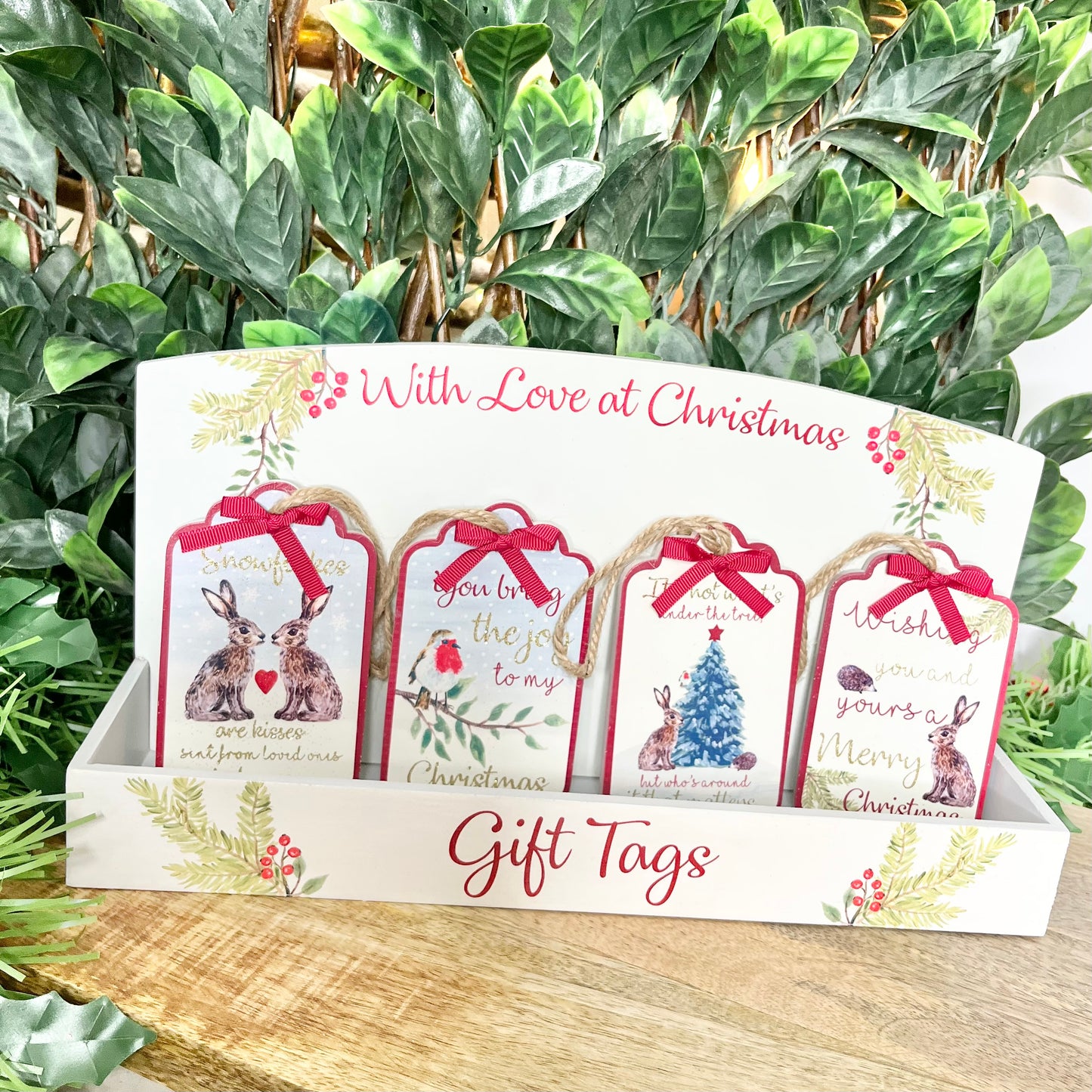 Christmas Hare Decorations with Quotes