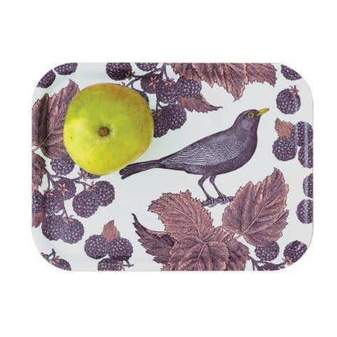 Thornback & Peel Rectangular Tray - Blackbird & Bramble from Fig and Rose