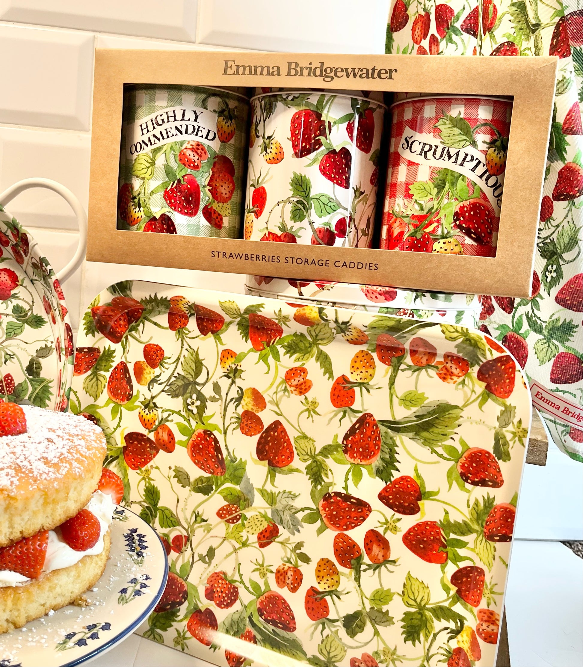 Emma Bridgewater Storage Caddies - Strawberries from Fig and Rose