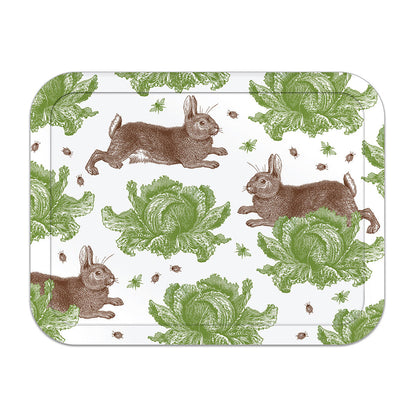 Thornback & Peel Rectangular Tray - Rabbit & Cabbage from Fig and Rose