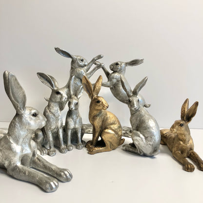 Silver and Bronze Hares