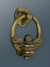 Brass Bumble Bee Ring Door Knocker - Heritage Brass Finish