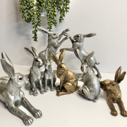 Silver and Bronze Hares