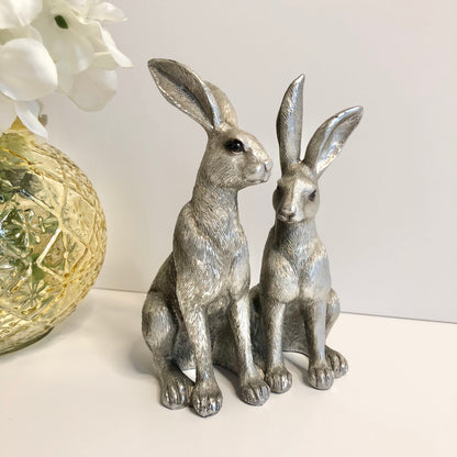 Silver and Bronze Hares