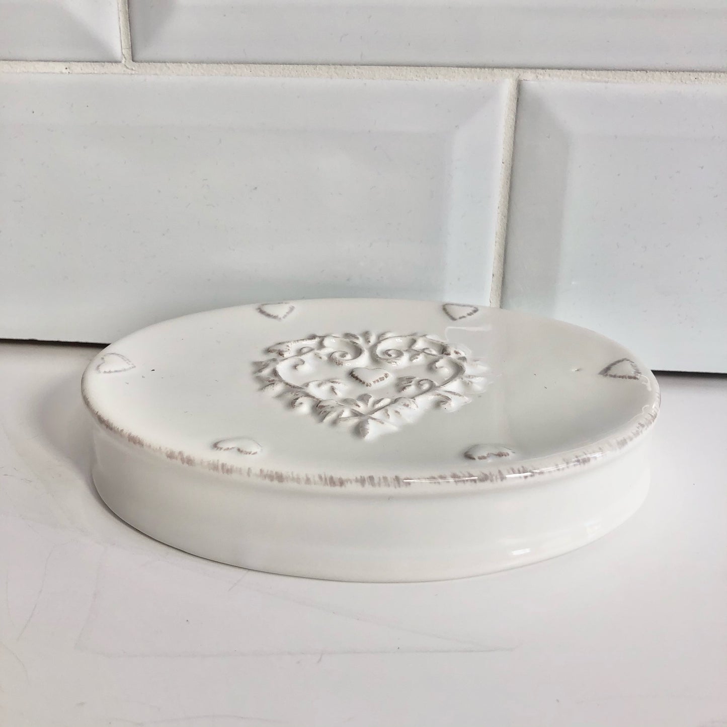 Ceramic Heart Soap Dish