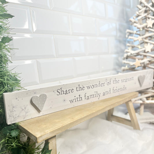 Wooden Christmas Plaque from Fig and Rose