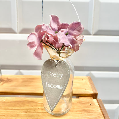 Mini Clear Vase: Pretty Blooms or Special Friend