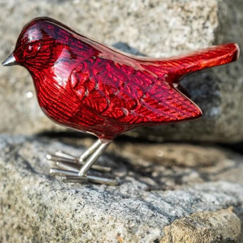 Bird on Stake | Red Bird | Gold Bird  | Fair Trade | Recycled & Recyclable