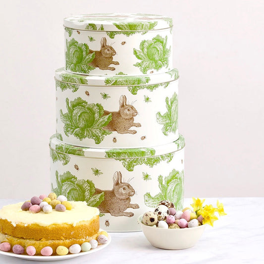 Thornback & Peel Cake Tins - Rabbit & Cabbage from Fig and Rose