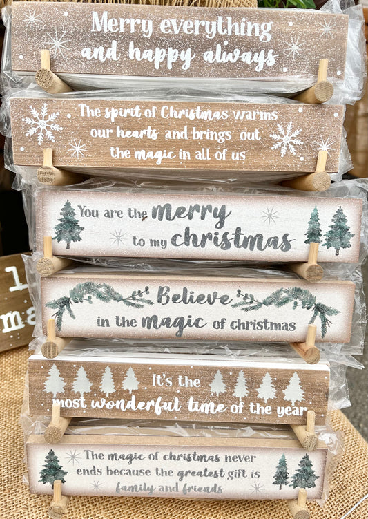 Christmas Wooden Plaques